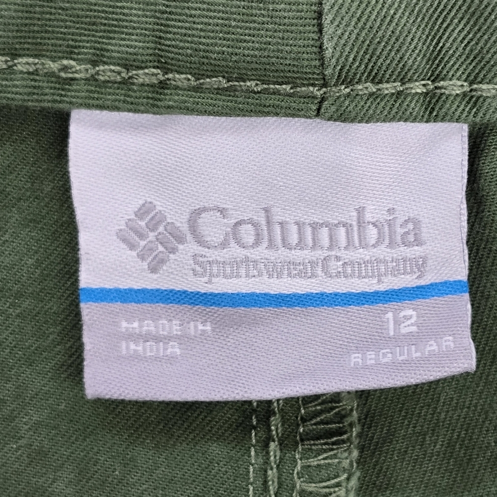 Columbia Green Cotton Blend Button Fly Pants - Picture 6 of 12